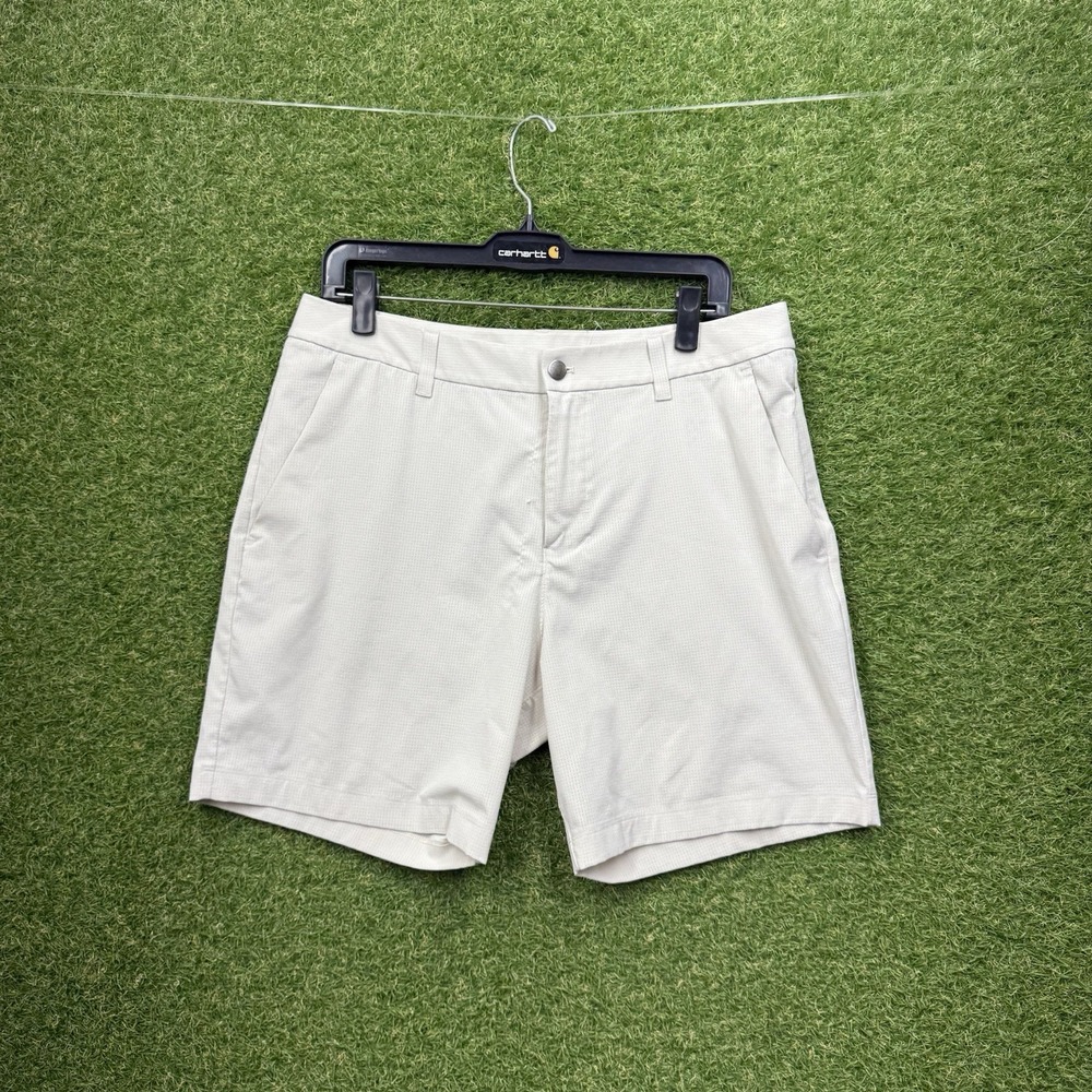 Lululemon Commission Shorts Mens 33 Beige 7" Inseam Ripstop Golf LM7BGUS.0